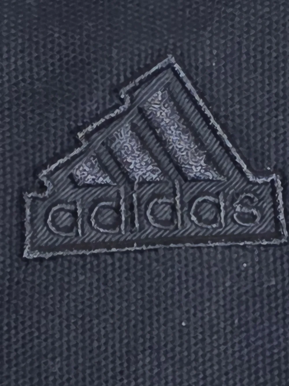 adidas Black Canvas Messenger Bag with Adjustable Strap Unisex